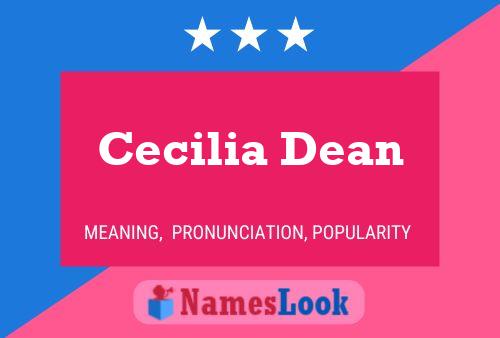 ملصق اسم Cecilia Dean