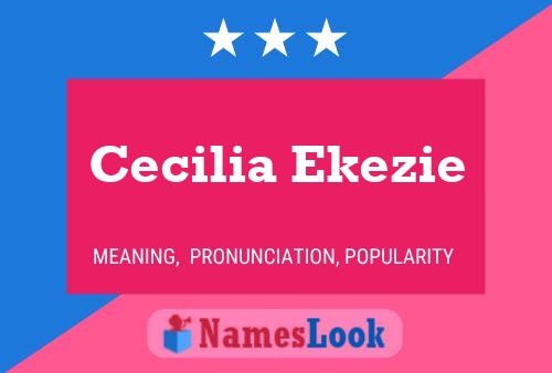 ملصق اسم Cecilia Ekezie