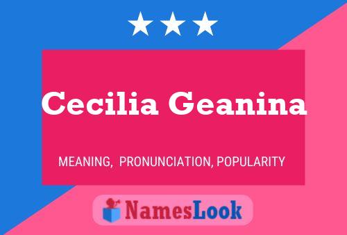 ملصق اسم Cecilia Geanina