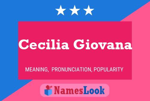 ملصق اسم Cecilia Giovana