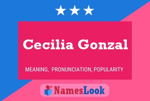 ملصق اسم Cecilia Gonzal