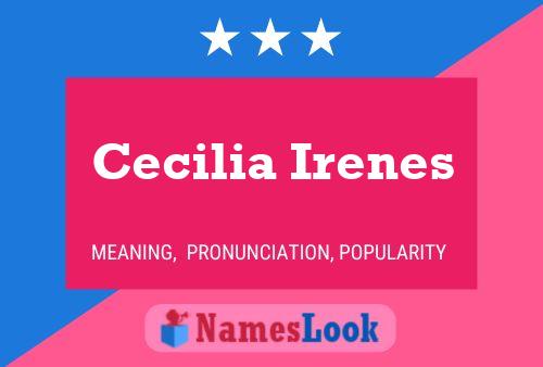 ملصق اسم Cecilia Irenes