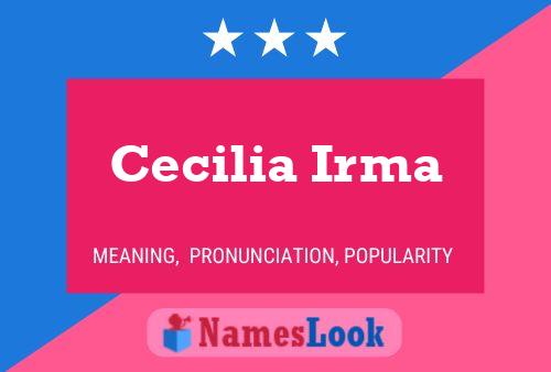 ملصق اسم Cecilia Irma