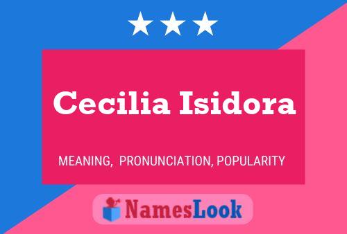 ملصق اسم Cecilia Isidora