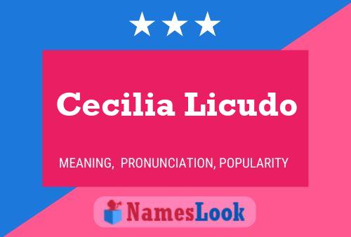 ملصق اسم Cecilia Licudo