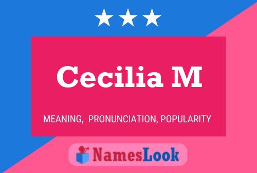 ملصق اسم Cecilia M