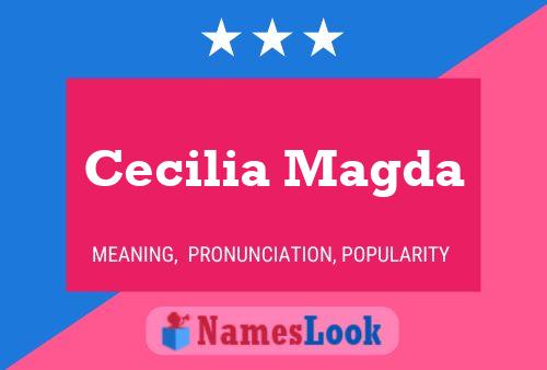 ملصق اسم Cecilia Magda