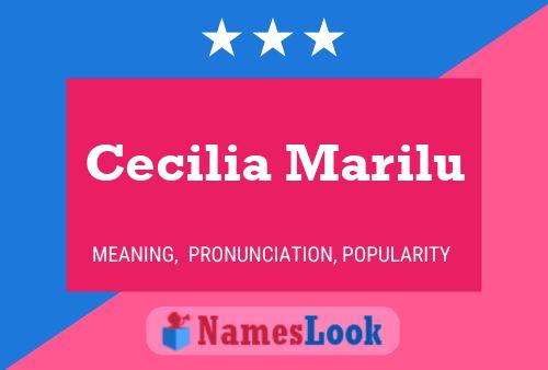 ملصق اسم Cecilia Marilu