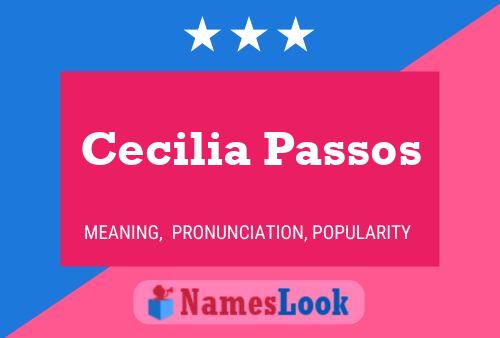 ملصق اسم Cecilia Passos