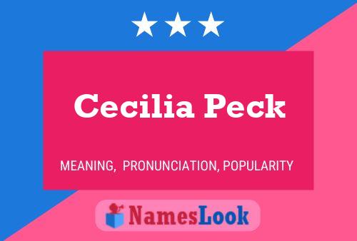 ملصق اسم Cecilia Peck