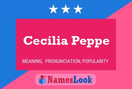 ملصق اسم Cecilia Peppe