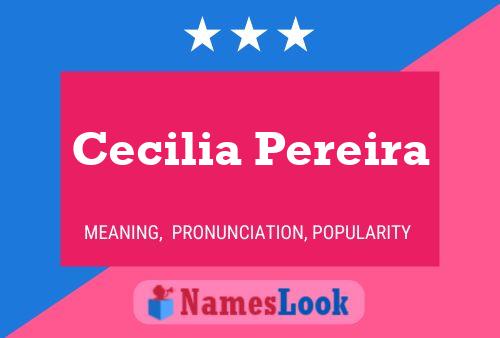 ملصق اسم Cecilia Pereira