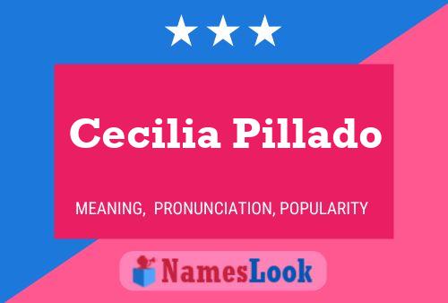 ملصق اسم Cecilia Pillado