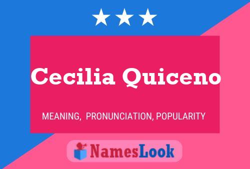 ملصق اسم Cecilia Quiceno