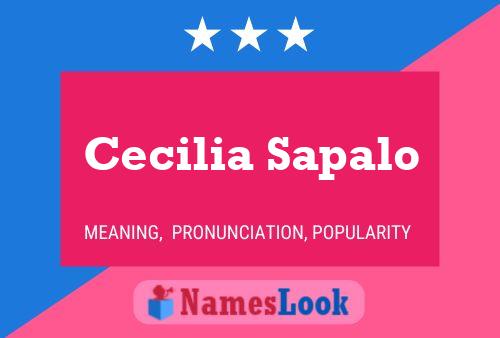 ملصق اسم Cecilia Sapalo