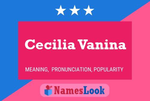 ملصق اسم Cecilia Vanina