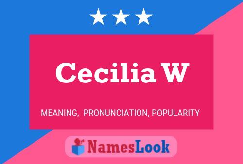 ملصق اسم Cecilia W