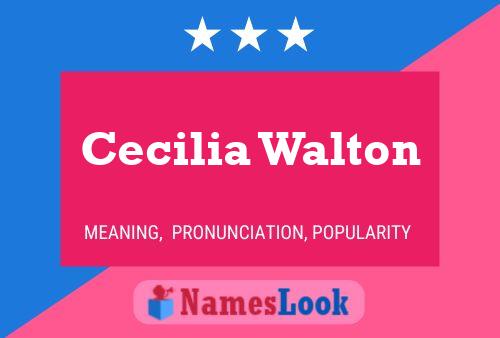 ملصق اسم Cecilia Walton