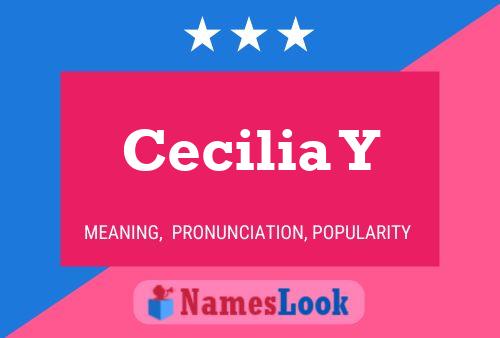 ملصق اسم Cecilia Y