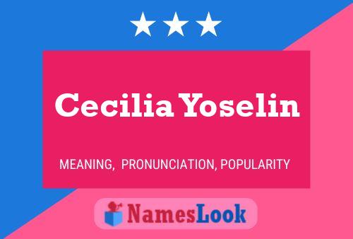 ملصق اسم Cecilia Yoselin