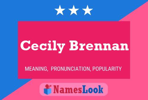 ملصق اسم Cecily Brennan