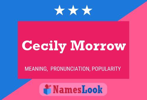 ملصق اسم Cecily Morrow