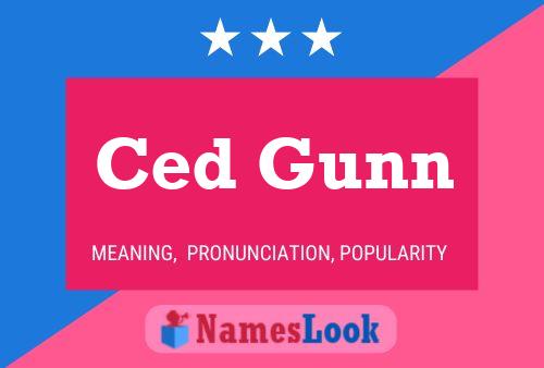 ملصق اسم Ced Gunn