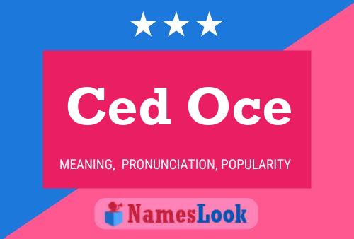 ملصق اسم Ced Oce