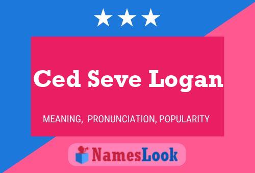 ملصق اسم Ced Seve Logan