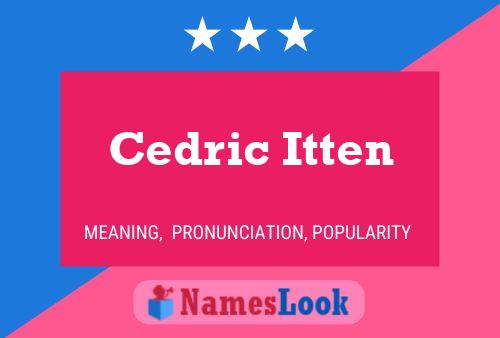 ملصق اسم Cedric Itten