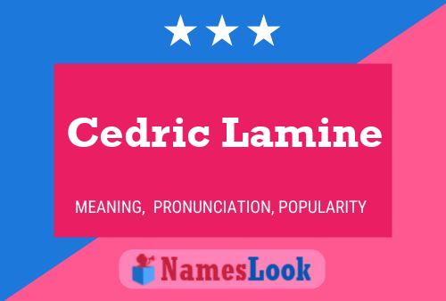 ملصق اسم Cedric Lamine