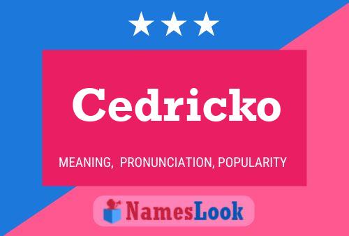 ملصق اسم Cedricko