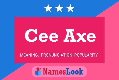 ملصق اسم Cee Axe