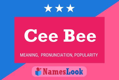 ملصق اسم Cee Bee