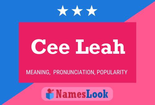 ملصق اسم Cee Leah