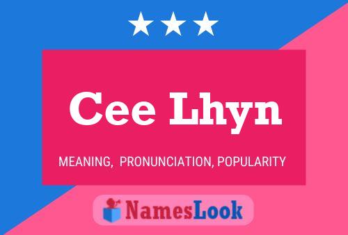 ملصق اسم Cee Lhyn