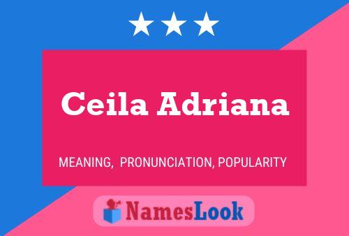 ملصق اسم Ceila Adriana