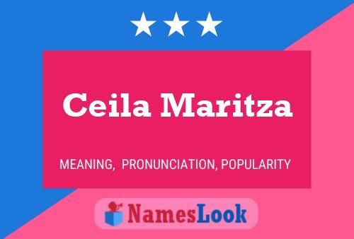 ملصق اسم Ceila Maritza