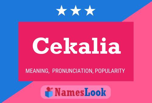 ملصق اسم Cekalia