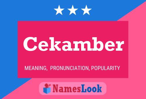 ملصق اسم Cekamber