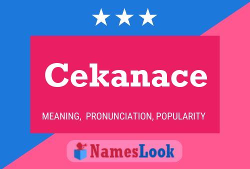 ملصق اسم Cekanace