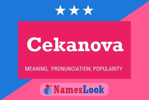 ملصق اسم Cekanova