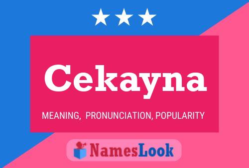 ملصق اسم Cekayna