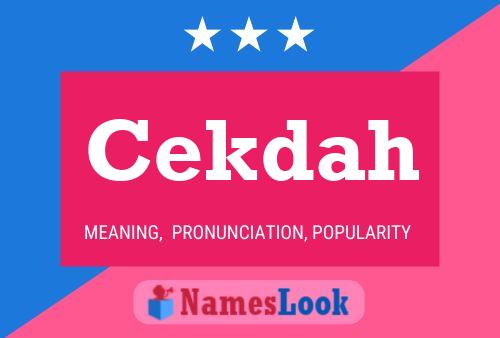 ملصق اسم Cekdah