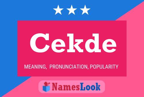 ملصق اسم Cekde