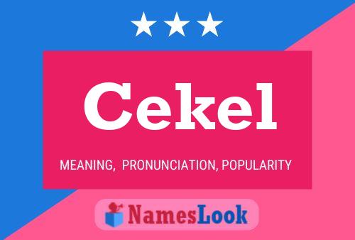 ملصق اسم Cekel