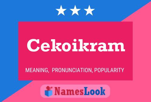 ملصق اسم Cekoikram