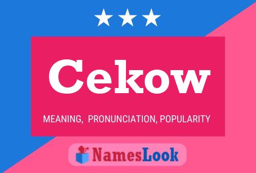 ملصق اسم Cekow