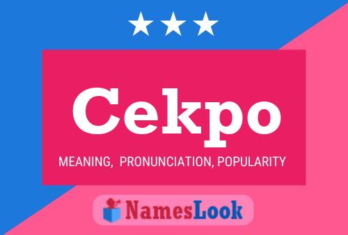 ملصق اسم Cekpo