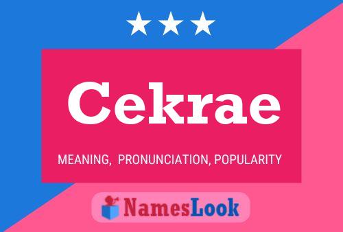 ملصق اسم Cekrae